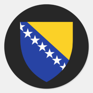 Bosnisch Wapen van Bosnië en Herzegovina Ronde Sticker