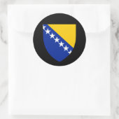 Bosnisch Wapen van Bosnië en Herzegovina Ronde Sticker (Tas)
