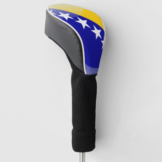 Bosnische glanzende vlag golfheadcover (Schuin)