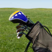 Bosnische glanzende vlag golfheadcover (Insitu)