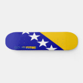 Bosnische glanzende vlag persoonlijk skateboard (Horizontaal)