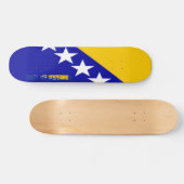 Bosnische glanzende vlag persoonlijk skateboard (Horizontaal)