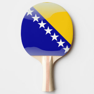 Bosnische glanzende vlag tafeltennisbatje