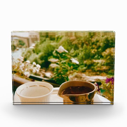 Bosnische koffiepauze in Mostar Fotoblokken (Voorkant)