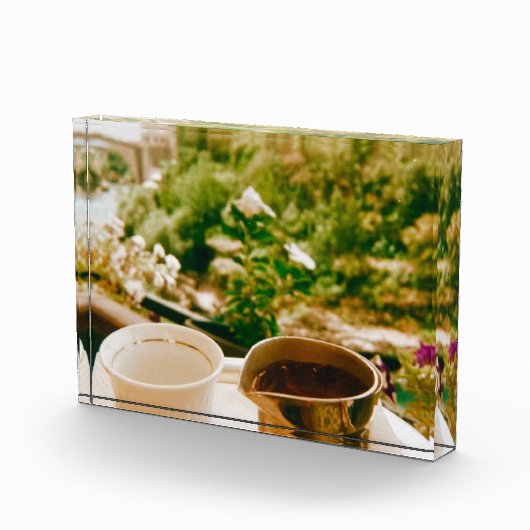 Bosnische koffiepauze in Mostar Fotoblokken (Rechts)