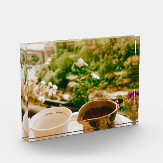 Bosnische koffiepauze in Mostar Fotoblokken (Links)