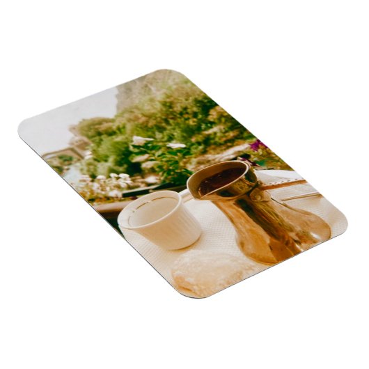 Bosnische koffiepauze in Mostar Magneet (Rechterzijde)