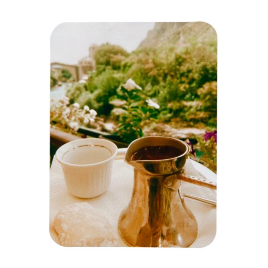 Bosnische koffiepauze in Mostar Magneet (Verticaal)