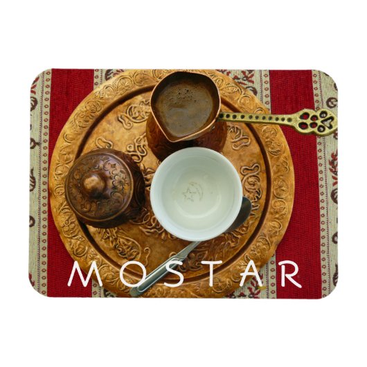 Bosnische koffiezetplank Mostar fridge magnet Magneet (Horizontaal)