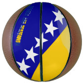 Bosnische vlag basketbal (Verticaal)