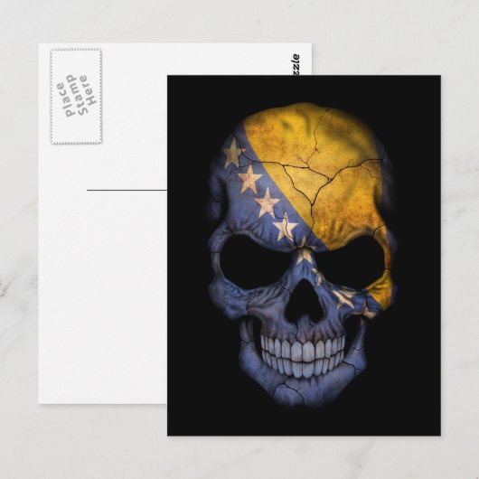 Bosnische vlag Briefkaart (Voorkant / Achterkant)