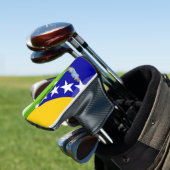 Bosnische vlag golfheadcover (Insitu)