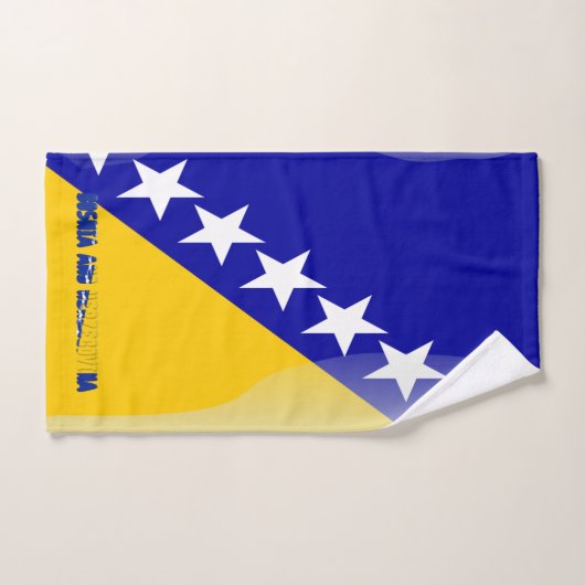 Bosnische vlag handdoek (Handdoek)