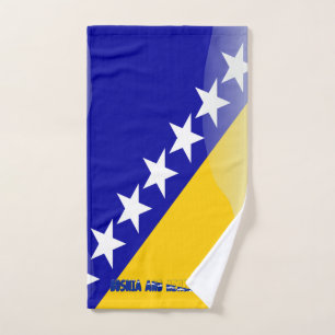 Bosnische vlag handdoek