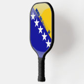 Bosnische vlag pickleball paddle (Links)