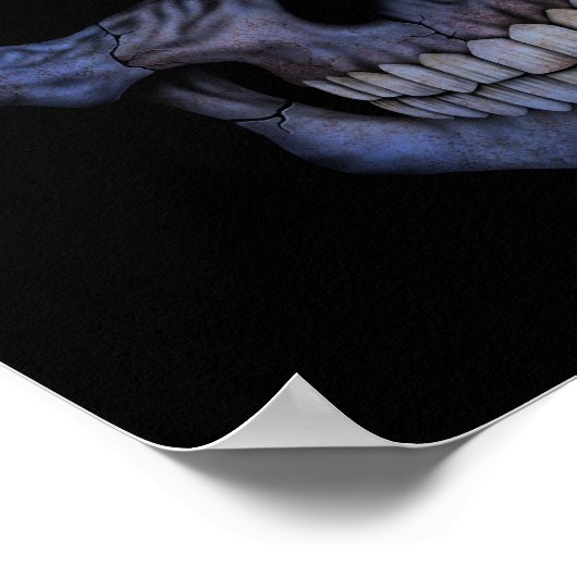  Bosnische vlag Poster (Hoek)