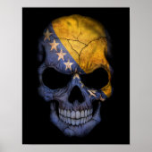 Bosnische vlag Poster (Voorkant)