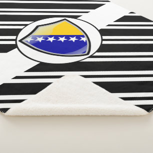 Bosnische vlag sherpa deken