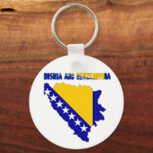 Bosnische vlag sleutelhanger (Voorkant)
