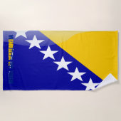 Bosnische vlag strandlaken (Voorkant)