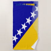 Bosnische vlag strandlaken (Voorkant)