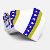 Bosnische vlag stropdas (Opgerold)