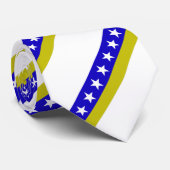 Bosnische vlag stropdas (Opgerold)