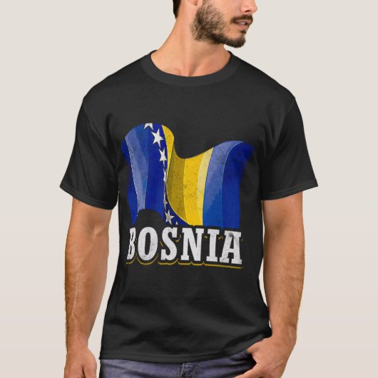 Bosnische vlag t-shirt (Voorkant)