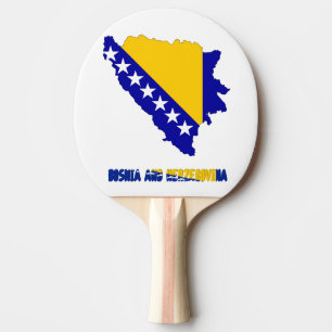 Bosnische vlag tafeltennisbatje