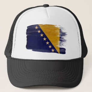 Bosnische vlag: Trucker Hat Pet