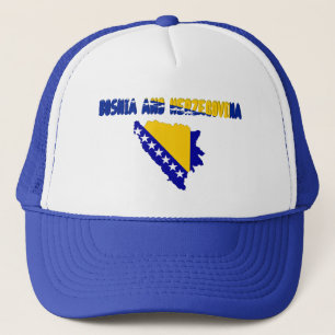 Bosnische vlag trucker pet