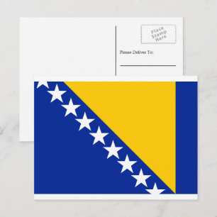 Bosnische vlag, Vlag van Bosnië en Herzegovina Briefkaart