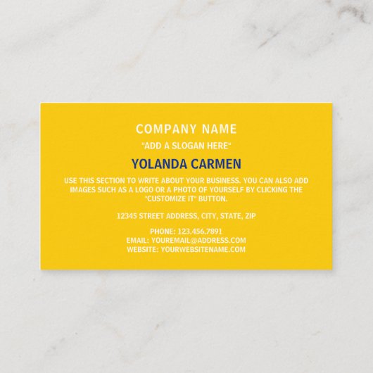 Bosnische vlag, Vlag van Bosnië en Herzegovina Visitekaartje (Achterkant)