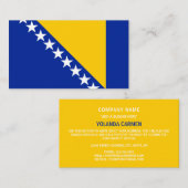 Bosnische vlag, Vlag van Bosnië en Herzegovina Visitekaartje (Voorkant / Achterkant)