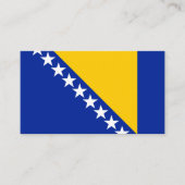 Bosnische vlag, Vlag van Bosnië en Herzegovina Visitekaartje (Voorkant)