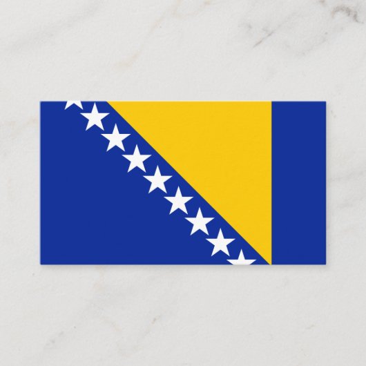 Bosnische vlag, Vlag van Bosnië en Herzegovina Visitekaartje (Voorkant)