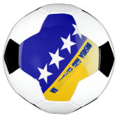 Bosnische vlag voetbal (Gedraaid)