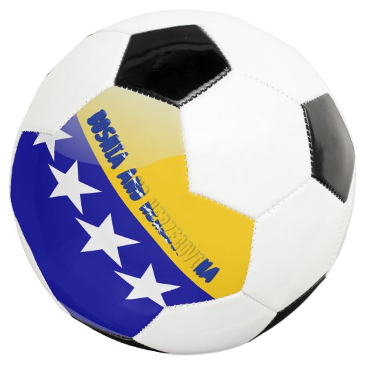 Bosnische vlag voetbal (Drie kwart)