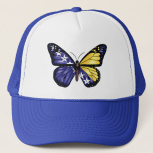 Bosnische Vlinder Monarque Vlag Trucker Pet