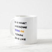 bosnische vrouw , geweldige koffiemok (Voorkant links)