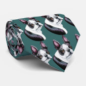 Boson Terrier Boston Style Stropdas (Opgerold)