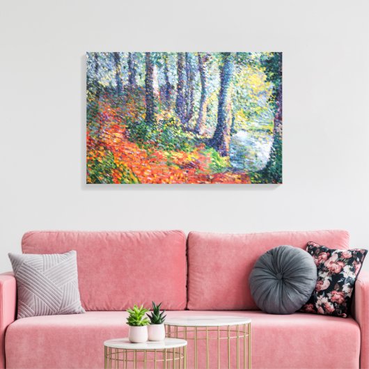 Bosondergroei (door Léo Gausson) Canvas Afdruk (Insitu (Woonkamer))