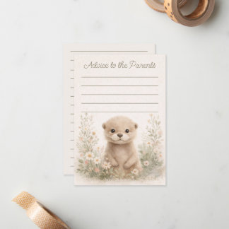 Bosotter Baby Shower Advies aan Ouders Kaarten Notitiekaartje