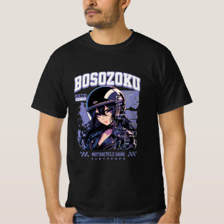 Bosozoku Anime Biker Meisje Japanse Streetwear T-shirt
