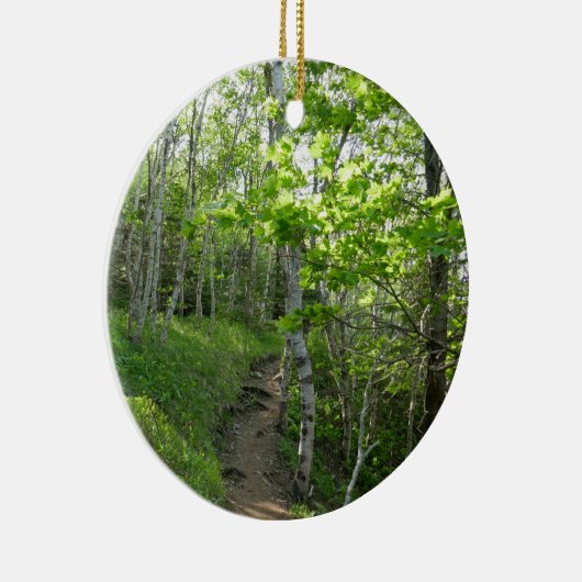 Bospad bij Acadia Keramisch Ornament (Rechts)