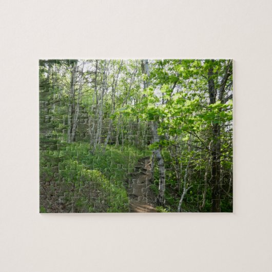 Bospad bij Acadia Legpuzzel (Horizontaal)