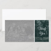 Bospad - Dank je - Donkergroen Bedankkaart (Voorkant / Achterkant)