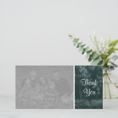 Bospad - Dank je - Donkergroen Bedankkaart (Staand voorkant)