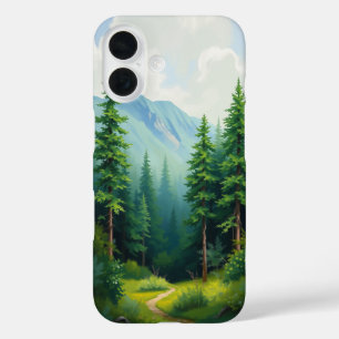 Bospad: een serene ontsnapping iPhone 16 hoesje