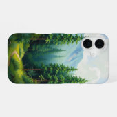 Bospad: Een Serene Ontsnapping iPhone 16 Hoesje (Achterkant horizontaal)